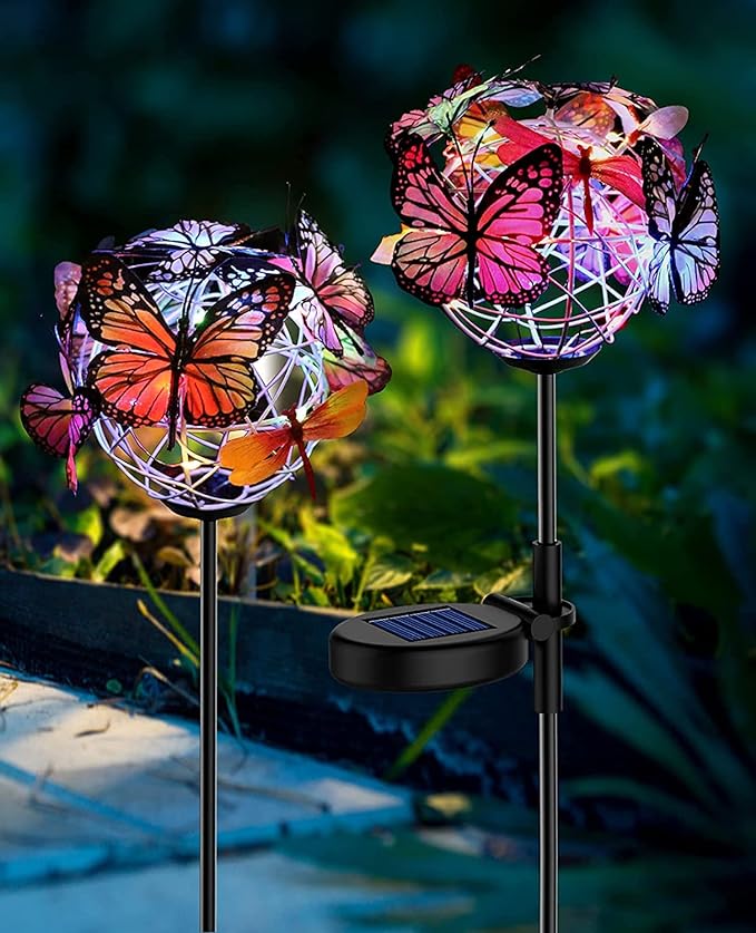 Solar Butterfly Garden Lights