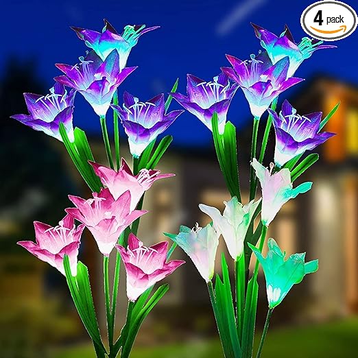 SOLARBABY Outdoor Solar Flower Lights