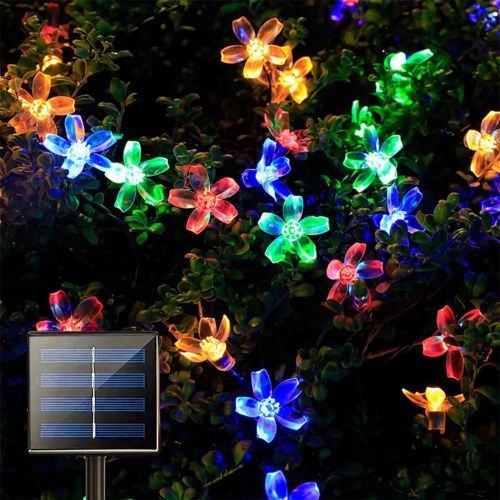 Charming Solar Flower String Lights with 100 LEDs