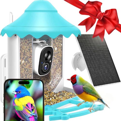 2024 Upgrade Bird Feeder with Camera - Solar Powered, 1080P FHD