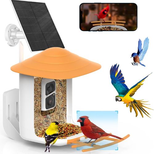 SOLIOM® BF09 Bird Feeder with Camera Wireless Outdoor