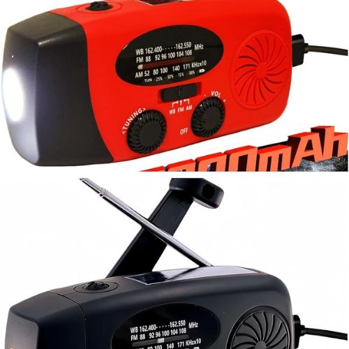 5000mAh Emergency Crank Weather Radio