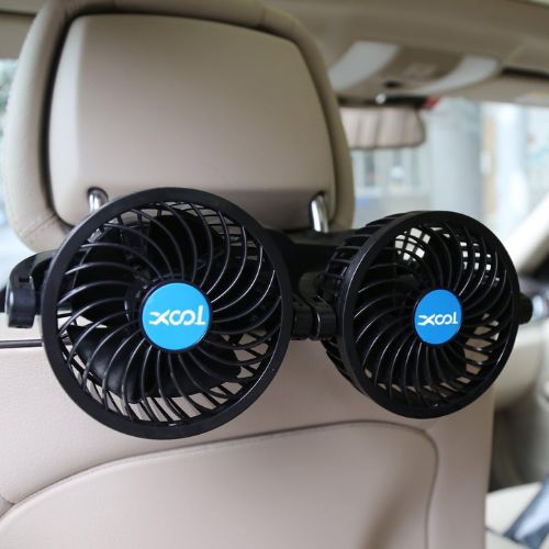 XOOL Electric Car Fan - 360° Rotatable, Stepless Speed Regulation