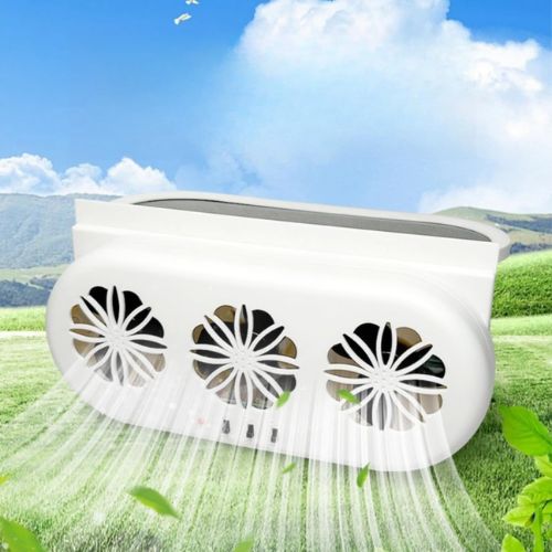 Car Window Solar Exhaust Fan - Efficient Heat and Odor Elimination